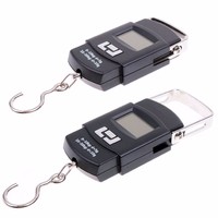 Balance électronique de voyage portable à écran LCD, en métal, alimentée par batterie, 50 kg (110 lb), personnalisable, de qualité supérieure, vente chaude