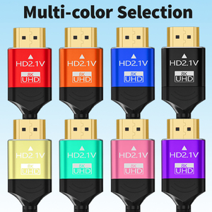 Fabricants de câbles hdmi câble hdmi 2.1 8k plaqué or 8k 60hz <span class=keywords><strong>4k</strong></span> <span class=keywords><strong>120hz</strong></span> câble hdmi personnalisé 1m 1.5m 2m 3m 5m pour télévision mobile - Product Image 6