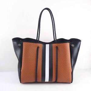 2025 nouvelle arrivée néoprène fermeture à glissière grande capacité <span class=keywords><strong>plage</strong></span> et <span class=keywords><strong>sac</strong></span> fourre-tout de gymnastique pour 2024 automne - Product Image 5