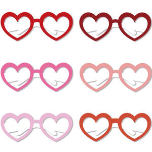 Gafas 3D de Papel con Forma de Corazón para el Día de San Valentín, Accesorios Decorativos Divertidos para Fiestas - Product Image 2