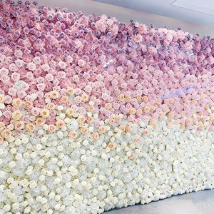 ฉากหลังงานแต่งงานแบบม้วนเก็บได้ ลายดอกไม้ 3 มิติ สำหรับงานอีเว้นท์ ปาร์ตี้ ถ่ายรูป ตกแต่งเวที - Product Image 4