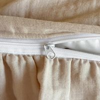 100% coton mousseline 3 pièces housse de couette ensemble Beige imprimé fleuri à volants noir bordure Durable Chic pour chambre bohème