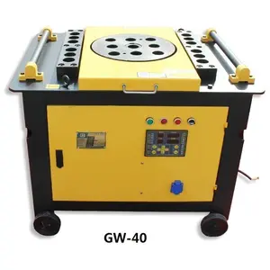 manual sheet wire metal steel frame bend machine for iron steel GW-40 aluminum steel bar bending machine