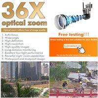Caméra CCTV solaire TecDeft 100m IR étanche 4K Full HD couleur vision nocturne WIFI zoom 36X PTZ 4G audio bidirectionnel détection de mouvement
