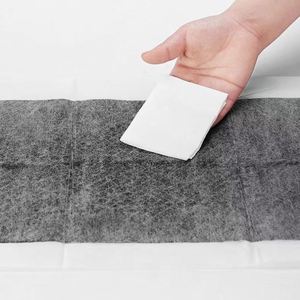 Tapis absorbant pour animaux de compagnie en bambou et charbon de bois, jetable, anti-fuite, séchage rapide, pour chiens et chats, couches non tissées pour chiots - Product Image 4