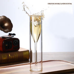 Verres à <span class=keywords><strong>Champagne</strong></span> Double paroi flûtes gobelet bulle vin <span class=keywords><strong>tulipe</strong></span> Cocktail fête <span class=keywords><strong>de</strong></span> mariage tasse - Product Image 6