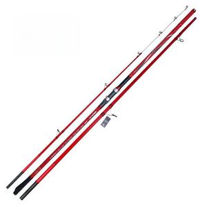 Alta calidad Topline venta al por mayor 4,2 M fibra de carbono Surf cañas de pescar fundición viaje 3 secciones pesca de acción rápida - Product Image 2