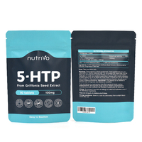 Kemasan Plastik Kapsul Tablet Tahan Lama Anti Lembab Food Grade Desain Khusus Doypack Stand-up Mylar Bag Pouch Ziplock