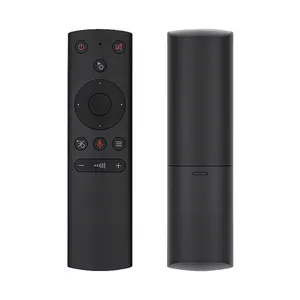 Shizhou tech g21s 2.4g giroscópio wireless, youtube, android tv, caixa hk1 x96 max, controle de voz universal, controle remoto