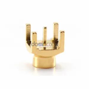 Gold Plated 6G Straight SMT Mount SMP Male Plug