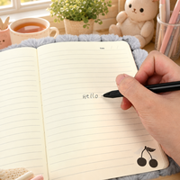 Carnet en peluche chat moelleux avec pochette en sherpa, bordure à pompons, journal kawaii dessin animé, cadeau mignon pour étudiant