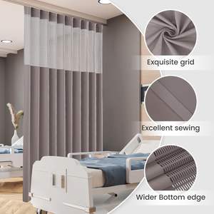 Antibacreial ignifuge Ifr clinique <span class=keywords><strong>cloison</strong></span> lit séparation rideau lit écran hôpital rouleau stores <span class=keywords><strong>rideaux</strong></span> - Product Image 2