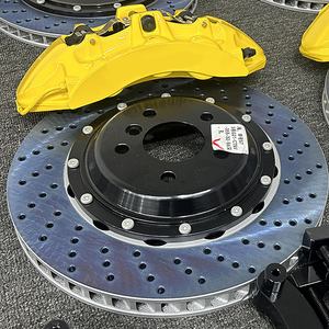 Étrier de frein à six pistons jaune fluorescent HSL, disque de frein perforé et ventilé de 380 mm pour Volkswagen T-Cross <span class=keywords><strong>Taigo</strong></span> Taos Atlas - Product Image 3