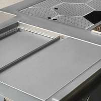 Sistem Penyajian Minuman Lanxin Bartender Komersial, Meja Kerja Stainless Steel, Ramah Lingkungan, 1500W, untuk Kopi dan Air