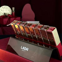 Ensemble de vernis gel pailleté LADAI, écologique, non toxique, durcissement UV/LED, 8 couleurs, design de logo artistique pour salons de manucure professionnels