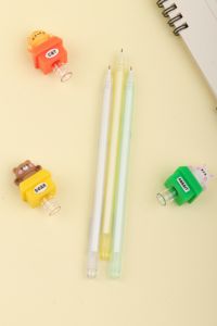 Suministros <span class=keywords><strong>escolares</strong></span> de escritura para niños y estudiantes, bonitos bolígrafos de gel <span class=keywords><strong>Kawaii</strong></span> de dibujos animados, material de papelería de plástico - Product Image 4