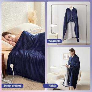 Gratis Monster Usb Draagbare Winter Thermische Omslagdoek Gewatteerde Elektrische Verwarmde Hoodie <span class=keywords><strong>Pad</strong></span> Warm Flanellen Fleece Draagbare Deken - Product Image 3