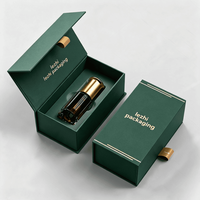 Boîte d'emballage d'huiles essentielles avec impression de logo personnalisé, emballage de luxe pour cosmétiques, parfums, huiles essentielles, fermeture magnétique, boîte cadeau en papier