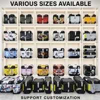 Ensemble de bagages pour moto : Top Case en alliage d'aluminium 43L + Sacoches latérales 39L, grande capacité, étanche, pour rééquipement/amélioration