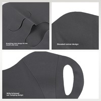 Masque facial une pièce respirant en nylon sans couture avec boucles auriculaires, protection solaire pour le cyclisme estival – Vente en gros