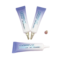 Tube souple en plastique vide de 15 ml et 20 ml avec logo personnalisé dégradé et capuchon pointu doré électroplaqué pour crème et sérum pour les yeux – Vente en gros