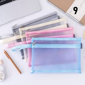 Bolsas de Cosméticos Personalizadas A3/A4/A5/A6, Estuche de Maquillaje con Cierre de Cremallera y Malla de Nailon, Impresas con Serigrafía, Portátiles para Viajes, Escuela u Oficina - Product Image 3