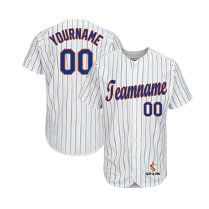 Men's <strong>Custom</strong> Sublimated Baseball Jersey Black and Pink Striped Design Polyester <strong>Uniform</strong> With Embroidered Stripes for <strong>Softball</strong> - Product Image 2