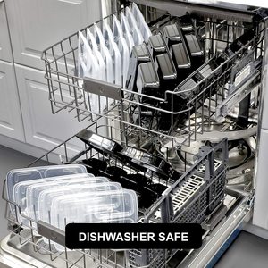 39oz 3 ngăn bền Bento Hộp Ăn Trưa tái sử dụng nhựa thực phẩm bữa ăn <span class=keywords><strong>Prep</strong></span> container BPA miễn phí - Product Image 3