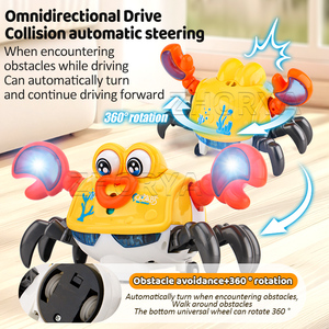 Zhorya Vui Vẻ Tương Tác Điện Nhảy Múa Đi Bộ Di Chuyển Cua Đồ Chơi Kid Của Điện Tử Cua Với Âm Nhạc Và Ánh Sáng - Product Image 2