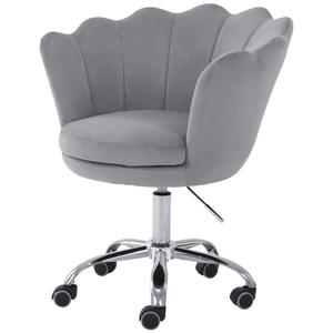 كرسي بتلات منجد على الطراز الشعبي كرسي مكياج متعدد الألوان مع بكرات أثاث غرفة معيشة عالي الجودة - Product Image 1