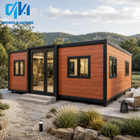 Maisons préfabriquées 3 chambres, maison modulaire de 40 pieds, maison conteneur extensible portable avec cuisine et salle de bain