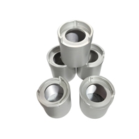 Manchon de cylindre en aluminium anodisé sablé usiné CNC pour équipement de machines d'automatisation industrielle de haute précision
