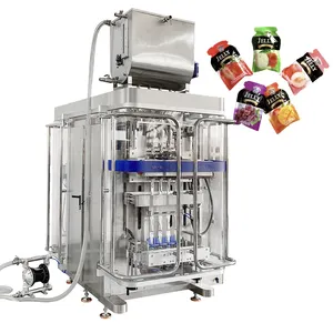 Máquina automática de embalaje de gelatina, bolsita en forma irregular de varios carriles, máquina de embalaje de enzima de fruta, bolsa especial vffs