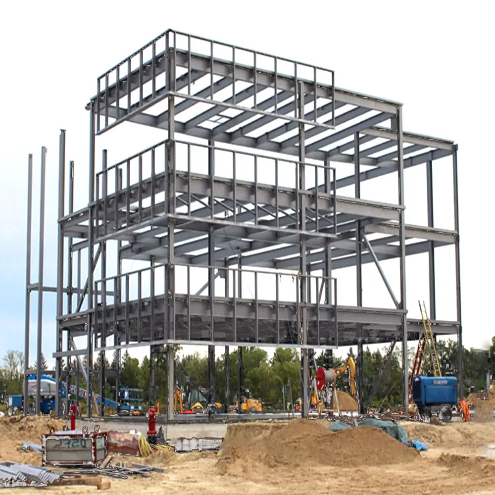 Entrepôt robuste structure en acier hangar/atelier construction fermes de poulailler légères