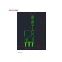 RYLR406 Module Lora SX1276 Interface UART 426/433/470MHz Module émetteur-récepteur d'antenne Lora RYLR406