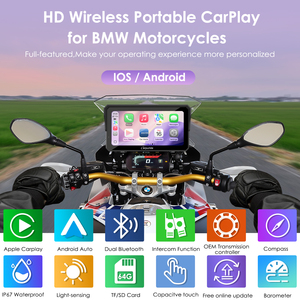 Carpuride W602BS Carplay per Moto 6.25 Pollici, Schermo Wireless Apple Carplay per Moto <span class=keywords><strong>BMW</strong></span> - Product Image 3