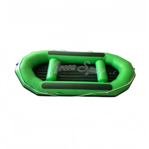 Bateau <span class=keywords><strong>de</strong></span> rivière gonflable <span class=keywords><strong>pas</strong></span> <span class=keywords><strong>cher</strong></span> <span class=keywords><strong>de</strong></span> 365 cm, robuste, à double fond, pour 5 personnes, avec casques et pagaies - Product Image 4