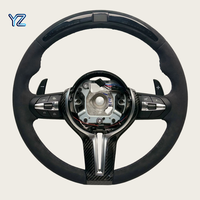 Volante Deportivo YZ con Calefacción, Revestimiento de Gamuza Sintética y Luces LED para BMW Serie F F10 F11 F15 F20 F22 F31 F33 F34 F30 F32 F36 F80 M4 F82 M5 F90