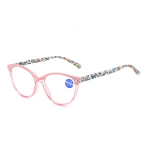 Fashion Trendy Slim PC Frame Anti Blue Light White Lens Magnifying Women <strong>Reading</strong> <strong>Glasses</strong> <strong>4</strong> Colors Available - Product Image 3