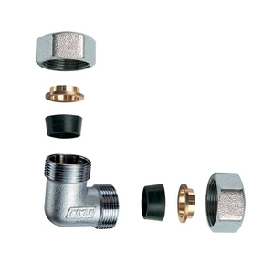 Dmc Doppio Gomito 1/2 Pollice X 18 Per Tubi in Rame Con Cono in Gomma - Product Image 1