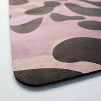 Tapis de yoga écologique personnalisé en microfibre légère de 1830 mm x 4 mm, imperméable, grand format, surface souple en caoutchouc naturel, impression par sublimation