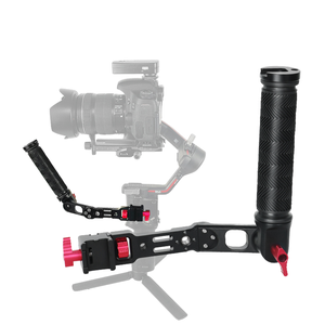 Impugnatura in Lega di Alluminio per Riprese a Basso Angolo, Maniglia per Gimbal DJI Ronin RS3/RS2/RSC2 - Attacco NATO, Cold Shoe, Filettatura 1/4 - Product Image 1
