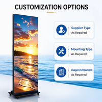 Écran d'affichage LED pliable couleur pleine P1.56 P1.86, panneau d'affichage LED mobile, affichage LED 4K HDR10+, CMS intégré, installation facile