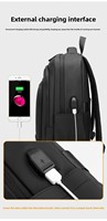 Sac à dos unisexe Oxford Street Fashion pour étudiants et navetteurs, léger, grande capacité 36-55L, étanche avec port USB