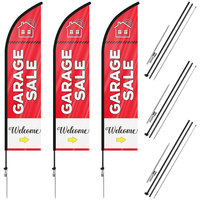 Drapeau personnalisé Classe Mode Impression Bannières Polyester Usine Plume Drapeau Extérieur Suspendu Bannière Promotion Flex Bannière Stand