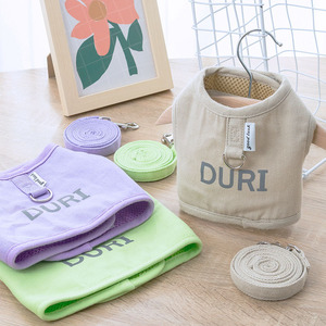 Correa de poliéster ecológica para perros de razas pequeñas de cuatro estaciones, Estilo Chaleco, arné<span class=keywords><strong>s</strong></span> antiruptura para mascotas, cierre de botón, malla transpirable - Product Image 1
