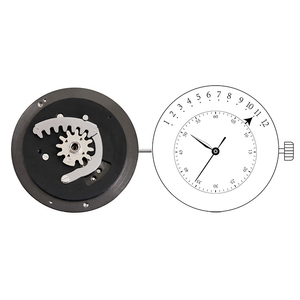 Movimiento de reloj automático calibre 8215 modificado con movimiento de horas retrogradas de 120 grados, personalizado por el fabricante, para reloj de marca privada JX215-210A - Product Image 1