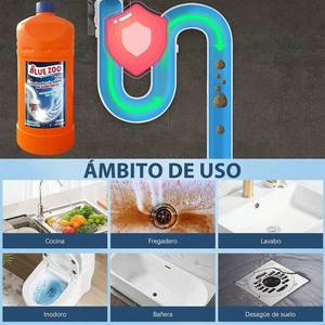 Déboucheur de canalisations Blue Zoo 1000 ml, nettoyant liquide pour cuisine et salle de bain - Product Image 4