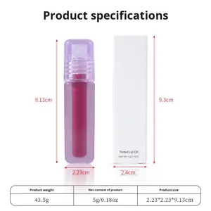 ลิปกลอสแบบกระจกชุดเจ้าหญิงลิปมันให้ความชุ่มชื้นลิปกลอสแบบติดทนต่อริมฝีปากอวบอิ่มโลโก้ตามสั่ง - Product Image 5