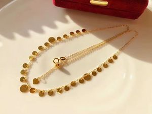 Chaîne de clavicule pour femme Xinfly en or 18 carats, longueur 45 cm, collier extensible rond en or AU750 pour anniversaire - Product Image 2